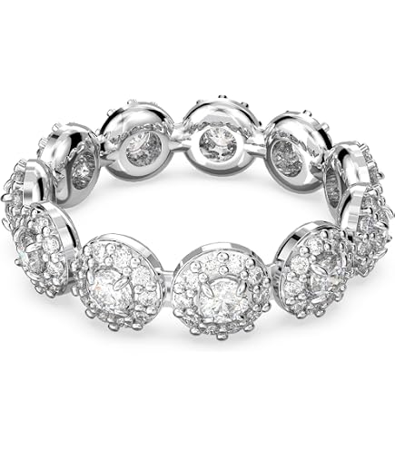 スワロフスキー　angelicリング55　シルバー Amazon.com: Swarovski Una Angelic ring, Round cut, Clear, Silver